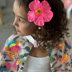 Заколка в виде цветка Рататам (Ratatam) "Цветок Таити", желтая